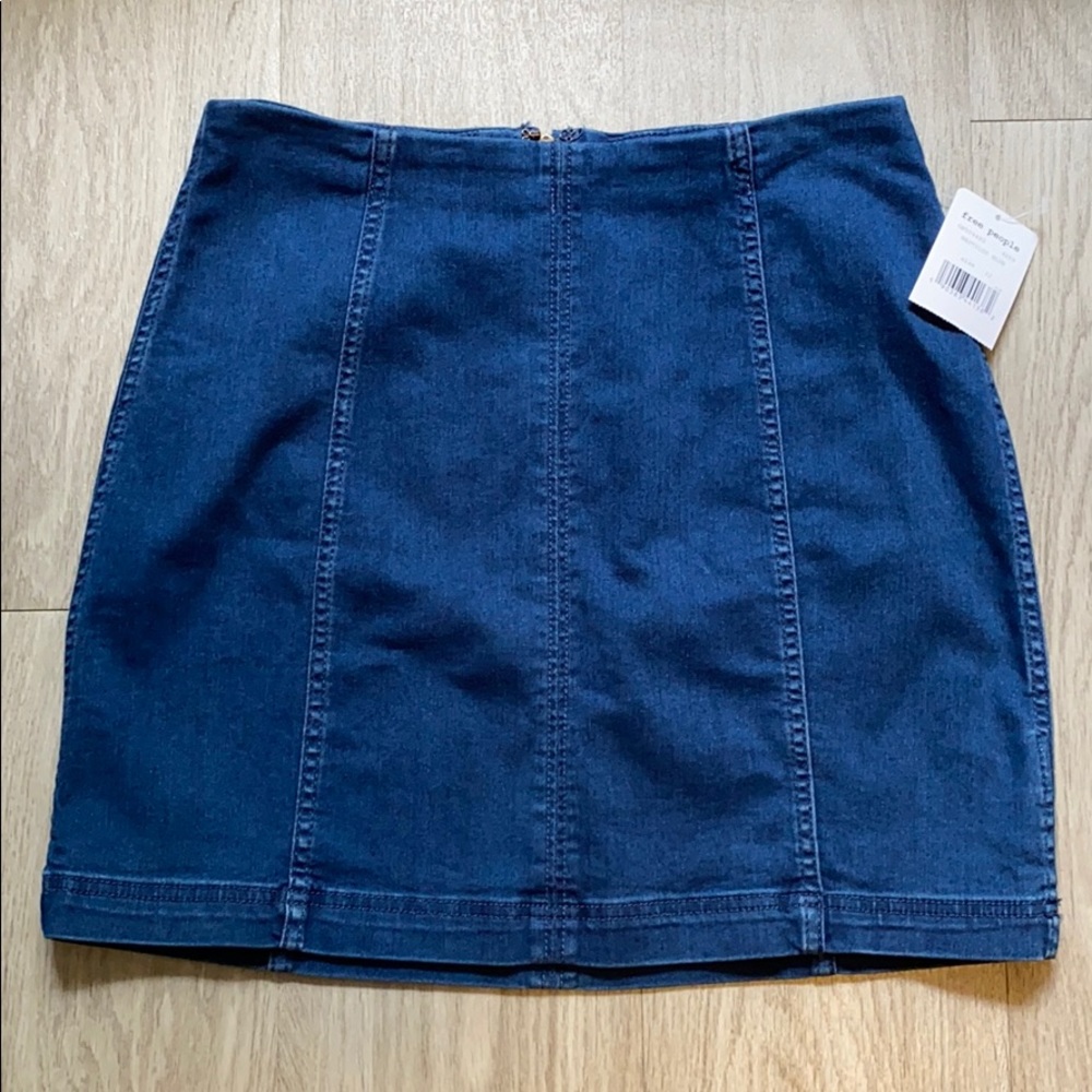 Free People denim skirt